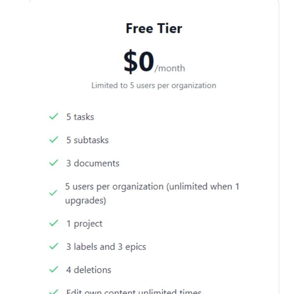 Free Plan